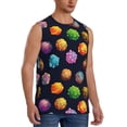 thumbnail image 2 of Xecao Lovely Planet Print Men's Tank Top: Sleek Sleeveless Tee for Casual Sports and Beach Occasions-X-Large, 2 of 7