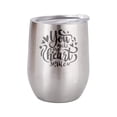 thumbnail image 3 of Termo Winecup 12oz Plateado Be Mine para Regalos de 14 de Febrero Grabados en Laser Ideal para Vino, Té, Café, Cerveza Tecnología Aislamiento de Temperatura WineCup WineCup WineCup 12Oz  Plateado, 3 of 4