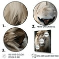 thumbnail image 3 of Designart "Monochrome Lions In Photography" Animals Lion Floater Framed Wall Art Prints, 3 of 5