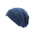 thumbnail image 1 of LEEYNEER1pc Female Nightcap Double-layer Night Hat Multi-function Night Sleeping Head Cover Dark Blue, 1 of 6