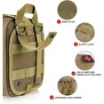 thumbnail image 3 of Bolsa táctica para cinturón de primeros auxilios, primeros auxilios Molle multifunción, mochila de supervivencia, bolsa táctica para dispositivos con cruz para senderismo, acampada, militar JM, 3 of 5