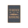 thumbnail image 2 of Kayaking Novelty Decor, Metal Wall Sign - 10x14 Inches, 2 of 4