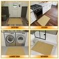 thumbnail image 4 of Ottomanson Solid Indoor Doormat 2'3" x 3' - Non Slip Low Pile Area Rug for Entryway, Beige, 4 of 11