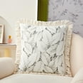thumbnail image 2 of Housse de Coussin de Canapé en Lin à Franges en Forme de Feuille pour Salon, 2 of 6