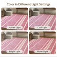 thumbnail image 7 of ODIKA Pink Cheetah Print Leopard Spotted Zebra Stripe Tiger Border Low Profile Flatwoven for Great Room, Indoor Open Concept, Large Living, 7 of 7