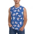 thumbnail image 1 of Balery Cute Shark Camisetas sin mangas para hombre, absorbe la humedad y protege contra el mal olor.-XX-Large, 1 of 7