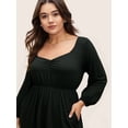 thumbnail image 2 of AURA Women Long Sleeve Knit Maxi Dress A Line Elegant Fall 2025 Black 1XL-3XL, 2 of 5