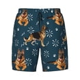 thumbnail image 4 of Lsque Mens Swim Trunks German Shepherd Dog Pattern - Bathing Suit Compression Liner - Beach Swim Shorts Swimwear - (S-3XL) - Stretch Quick Dry -Small, 4 of 9