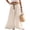 Beige, variant on Women's High Waist Cotton Linen Wide Leg Pants with Pockets & Woven Square Buckle Belt, Lightweight Flowy Palazzo Trousers, Solid Casual Beach Vacation Pants(BlackL)