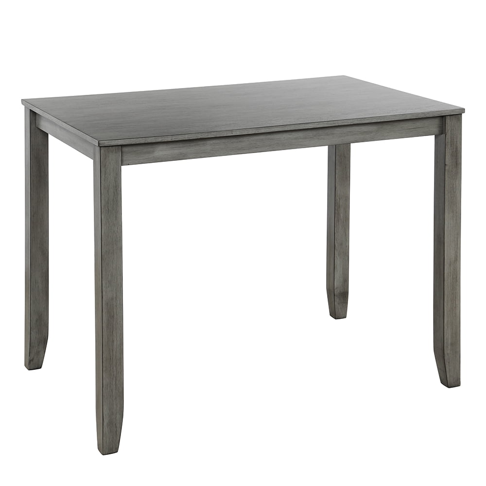 Kepooman 5 Pieces Vintage Counter-Height Dining Table Set, Antique Graywash Kepooman 5 Pieces Vintage Counter-Height Dining Table Set, Antique Graywash