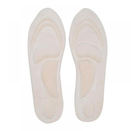 

2 Pairs Arch Support Insoles 4D Insoles Sports Shoes Insert Pad Fluffy High Resilience Decompression Thermal Breathable Water Absorption Deodorization Cuttable Foot Care Sportswear Accessory