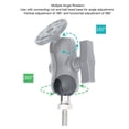 thumbnail image 3 of Rubber 1.5 Inch Ball Head with 1/2 Thread Stainless Steel Screw Rod Rubber Ball Mount Use with Connecting Rod and Base, 3 of 7
