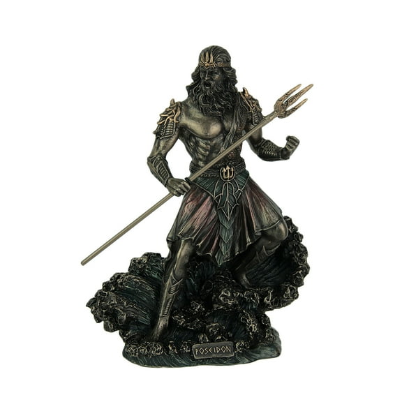 Poseidon Greek God of the Sea Statue Sculpture Nautical Figurine