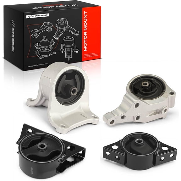 A-Premium Engine Motor Mount and Transmission Mount Kit Compatible with Nissan Altima 2000-2001 2.4L, Automatic Transmission, 4-PC Set, Replace# 112201E810, 112205B610