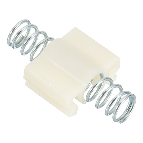 Uxcell Bifold Door Hardware, Bi-Fold Door Slide Guide Top Short Spring Bifold Closet Door Hardware Repair Part Kit for Folding Closet Sliding Door, White