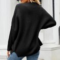 thumbnail image 4 of Sweater Cardigan Women, Ladies Kimono Batwing Cable Knit Sweaters Open Front Slouchy Loose Button Outwear Coat, 4 of 5