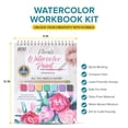 thumbnail image 4 of Artist Concepts Watercolor Coloring Book with Watercolor Paint Set, Art Supplies, Floral, 4 of 13