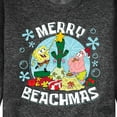 thumbnail image 3 of SpongeBob SquarePants - Merry Beachmas - Men's Crew Neck Fleece Pullover, 3 of 6