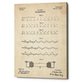thumbnail image 2 of "Telegraphy Blueprint Patent Parchment" Giclee Canvas Wall Art, 12" x 18", 2 of 3