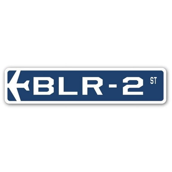 4 x 18 in. Air Force Aircraft Military Street Sign - BLR-2