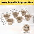 thumbnail image 4 of Bakdcore 6-Cup Popover Pan,Nonstick Muffin Cupcake Pan, Ideal for Yorkshire Pudding, Muffins, and Popovers, 4 of 6