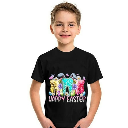 

Cathalem Short Shirt Set Easter Day Prints Shirts Toddler Girl Boys Short Sleeve Bunny T Shirt Kids Long Sleeve Tee Shirts Youth Light Blue 2-3 Years