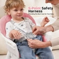 thumbnail image 3 of Babyeap 8-in-1 Baby High Chair, Feeding Chair, Table & Chair Set, Convertible Design for Babies & Toddlers,Pink, 3 of 13