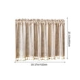 thumbnail image 2 of EGNMCR Home Decor Romantic Printed CurtainKitchen Curtain Cute Spring And Summer Bright And Colorful Kitchen Decoration Short Translucent Retros Coffee Shop Curtain 100x60cm Polyester curtains, 2 of 5