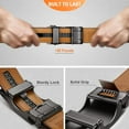 thumbnail image 6 of Mens Ratchet Belt,Leather Adjustable Slide Belt For Gift Mens Dress Casual 1 3/8",Size Adjustable, 6 of 8