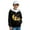 Black Banana Monkey Moon, variant on Zip-Up Hoodies with Pockets Fall Winter Jackets Boys Girls Hooded Sweatshirt Black Banana Monkey Moon Print Athletic Top Hoodie for School Home, M