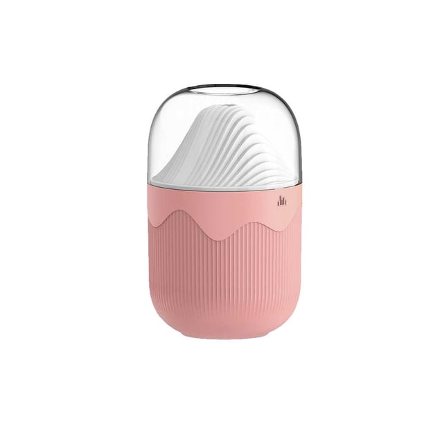 Yuarrent Humidificador de aire de 300ml, difusor de humidificación hidratante con luz nocturna, generador de niebla en aerosol recargable, decoración de Electrodomésticos Rosado Yuarrent HA074771-03B