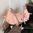 thumbnail image 3 of Bolso para las axilas moda cruzado lazo con cadena rombos correa ajustable diario mujeres y niñas, 3 of 9