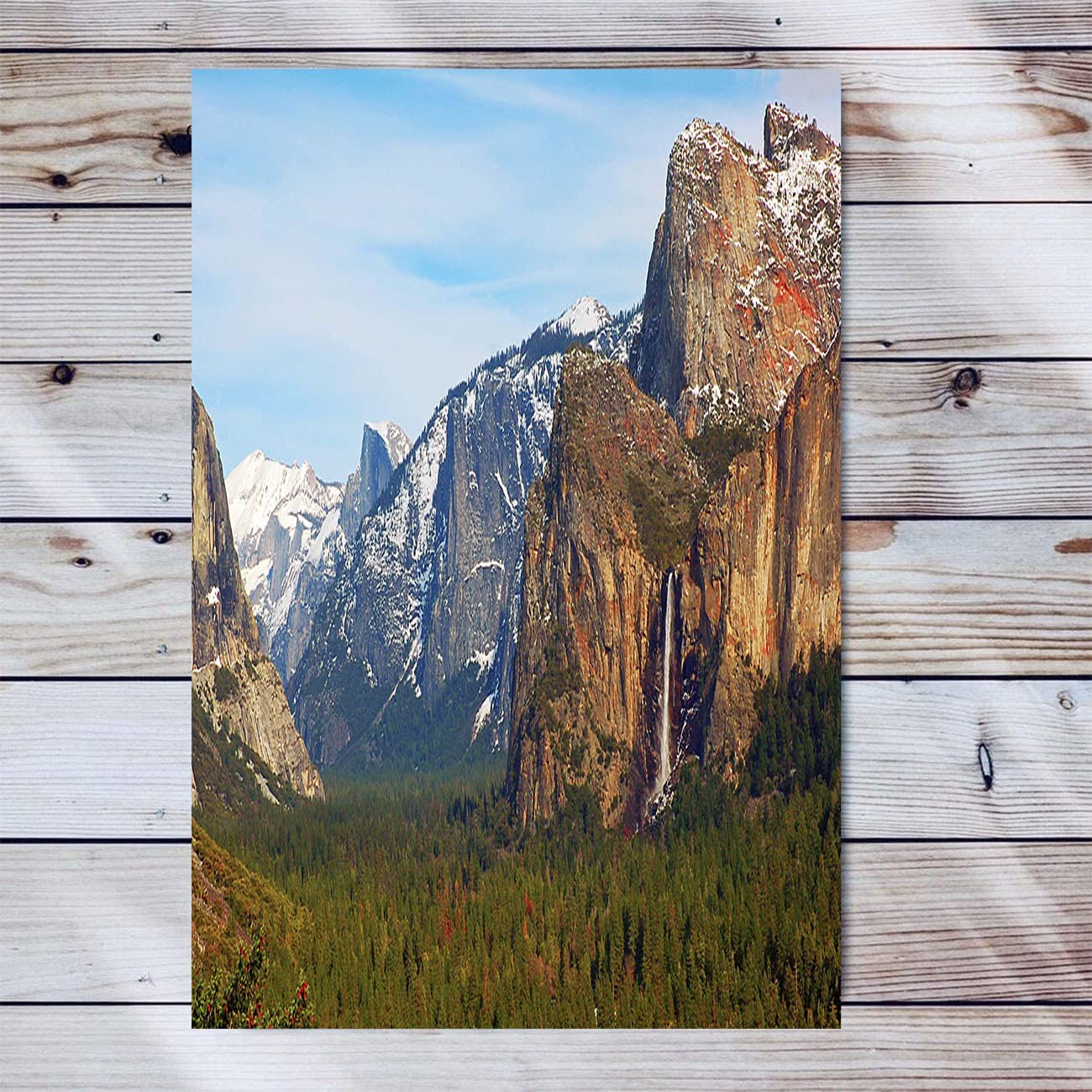Yosemite Canvas Wall Art Artwork Wooden Frame Painting Yosemite Landscape Nature Artwork For