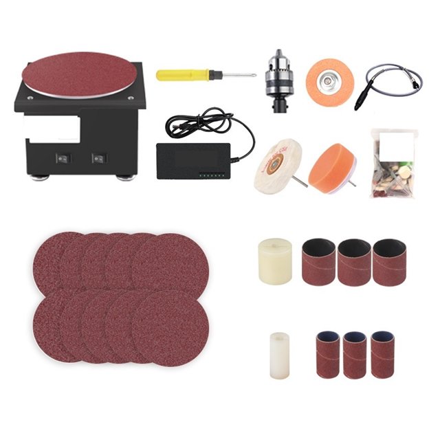 Mini Electric Belt Sander DIY High-Speed Sand Disc Machine Multifunction Desktop Grinding Machine Polishing woodworking tool ,Wide Use
