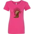 thumbnail image 3 of Inktastic Cowgirl Rodeo Western Boot Women's T-Shirt, 3 of 5