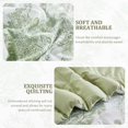 thumbnail image 6 of Comforter Set Queen Size, Sage Green 7 Pieces Bed in a Bag Queen Botanical Comforters with Sheets Elegant Plants Print Soft Microfiber Reversible Complete Bedding Sets for All Season, 6 of 7