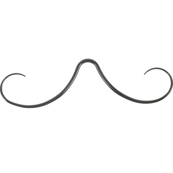 DESIGNICE 2026 New Mustache Septum Ring Black,Stainless Steel,Body Piercing Jewelry for Casual Wear,Festivals,Parties,Body Art,Self-Expression.
