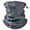 Dark Grey, variant on Adjustable Fleece Neck Gaiter Warmer Reflective Safety Face Cover Winter Outdoor Sport Scarf for Skiing Cycling Running 9.8 in / 25 cm Black