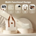 thumbnail image 4 of EUROCO 3 Piece Luggage Set, 20" Carry-on Suitcase with TSA Lock and Spinner Wheels, Lightweight Hardshell ABS Suitcase Set for Men Women,Cream, 4 of 8