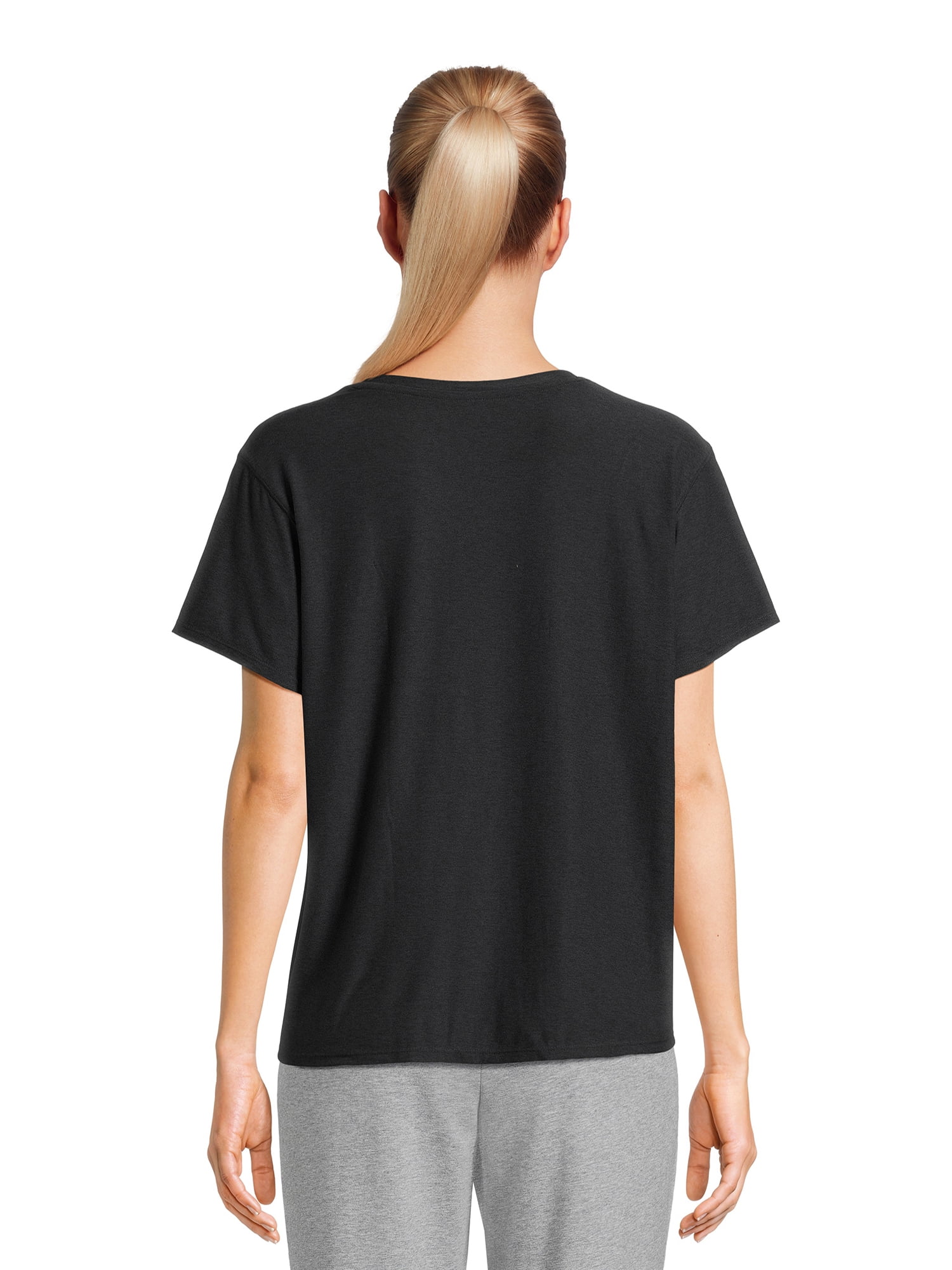 Athletic Works Women's and Women's Plus ButterCore Tee with Short Sleeves, Sizes XS-4X