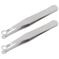 thumbnail image 2 of FLAMEEN Universal Nose Hair Trimming Tweezers,Nose Hair Trimming Tool,2Pcs Nose Hair Tweezers Waterproof Simple Painless Safe Design Safety Protection Stainless Steel Nose Hair Tweezers, 2 of 8