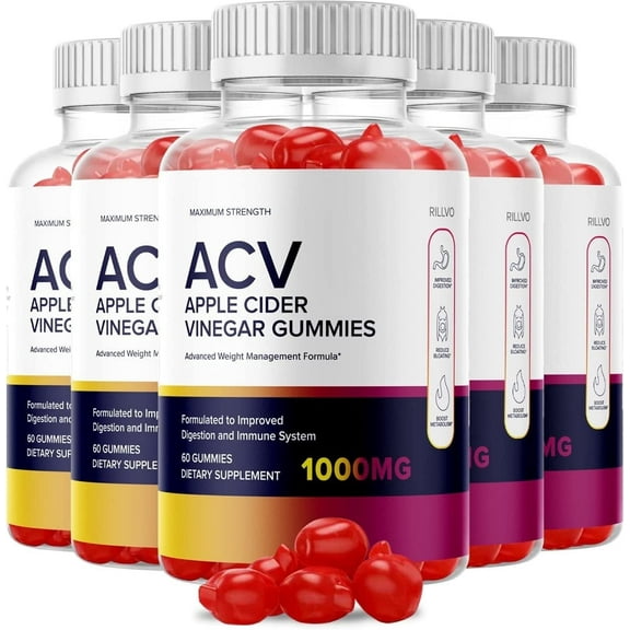 5 Pack Keto Start ACV Gummies Keto Start Apple Cider Vinegar Gummies 300 Gummies