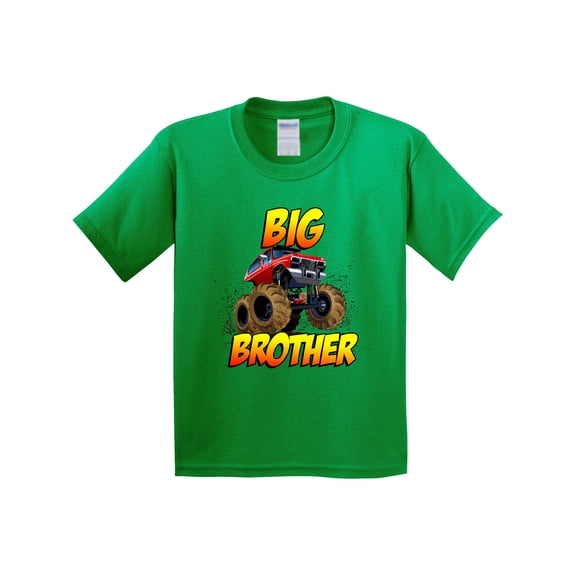 Inktastic Big Brother Monster Truck Youth T-Shirt