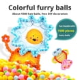 thumbnail image 4 of DIY Handmade Pom Pom Painting Set, Creative Arts & Crafts Kit for Kids, Develops Motor Skills, 4 of 7