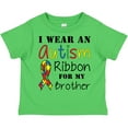 thumbnail image 3 of Inktastic I Wear an Autism Ribbon for My Brother Boys or Girls Toddler T-Shirt, 3 of 5