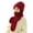 Wine, variant on ZQUUVOU Integrated Ear Protection Windproof Cap Scarf Elastic Knitting Thick Wine