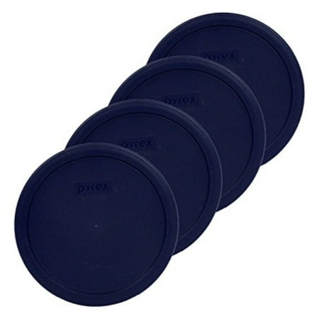 - pyrex blue 7 cup round storage cover 7402-pc for glass bowls 4 pack
