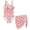 Pink Cross Floral, variant on Xoenoiee Blue Floral Pattern Girls Swimsuits Halter One Piece Bathing Suit with Cover Up Skirt Adjustable Strap Teen Girl Swimsuit Swimwear Set, Size 7-8 Years