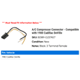 thumbnail image 2 of A/C Compressor Connector - Compatible with 1980 Cadillac DeVille, 2 of 2