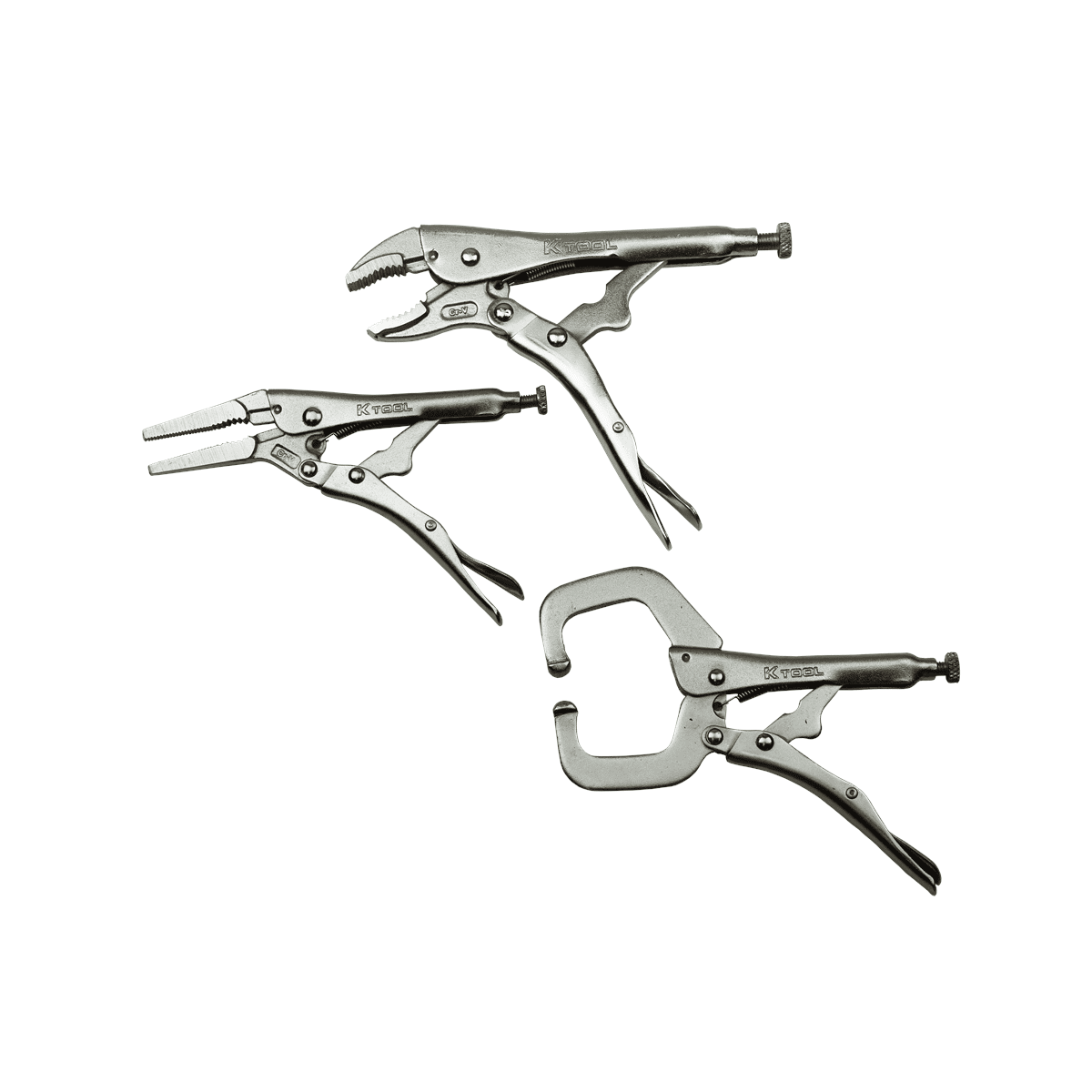 K-Tool DLS-10 Vice Grips Locking Pliers 10pc Set of Automotive Tools